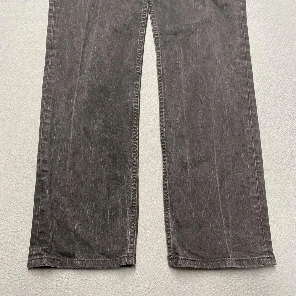 Levis 514 Jeans Mens 36x34 Black Slim Straight Denim Stretch Zip Fly Five Pocket